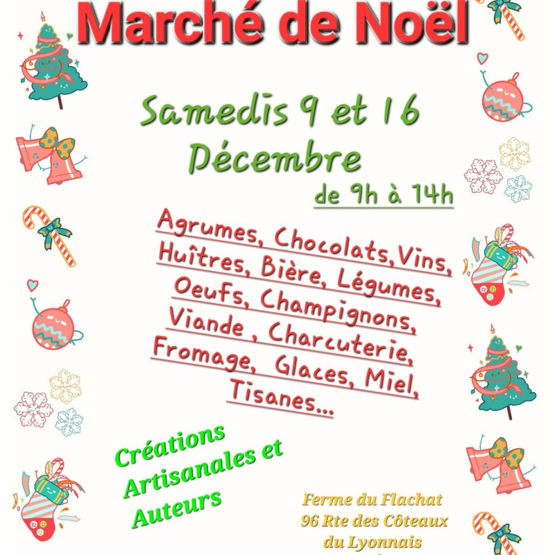 Marché de Noël Ferme du Flachat ORLIENAS