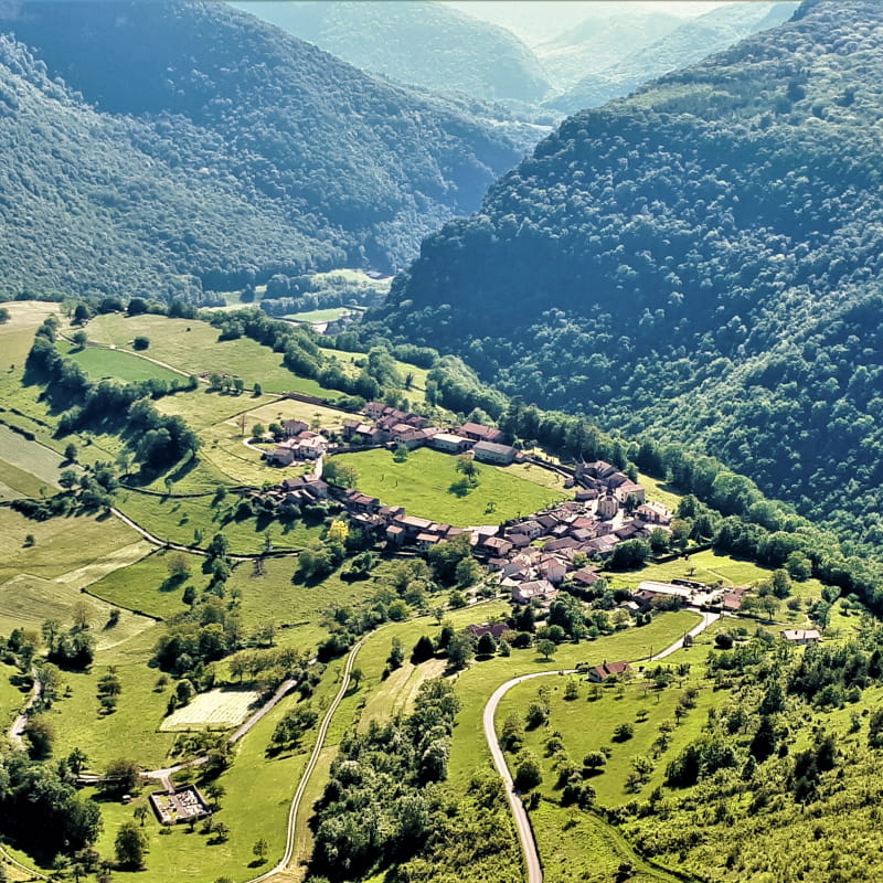 vue panoramique sur Oncieu
