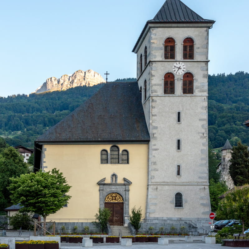 Sallanches Haute Savoie Eglise visite