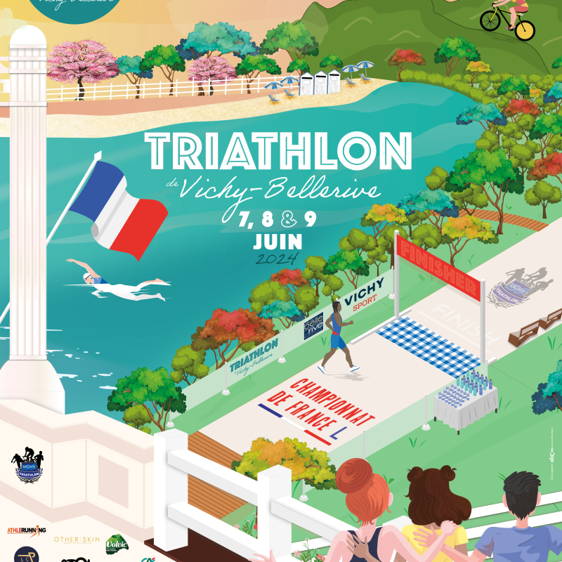 Championnat de France Longue Distance - triathlon de Vichy Bellerive