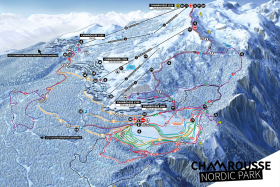 Plan pistes ski fond Chamrousse