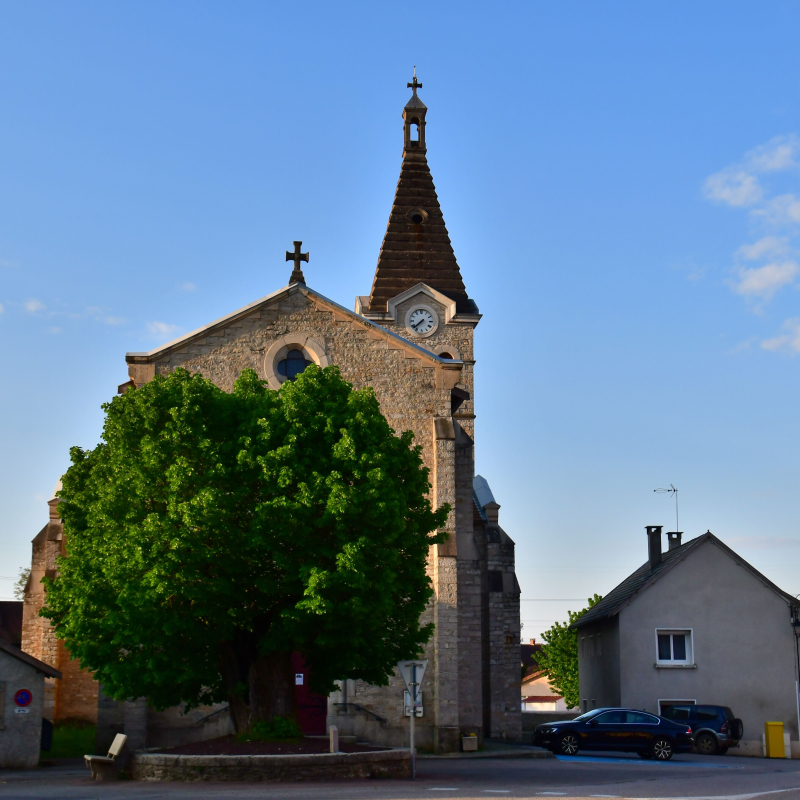 église d'Optevoz commune des Balcons du Dauphiné