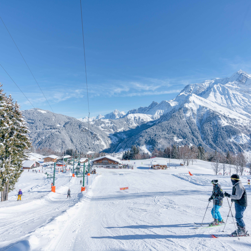 Saint-Gervais beginners ski area Marmottons