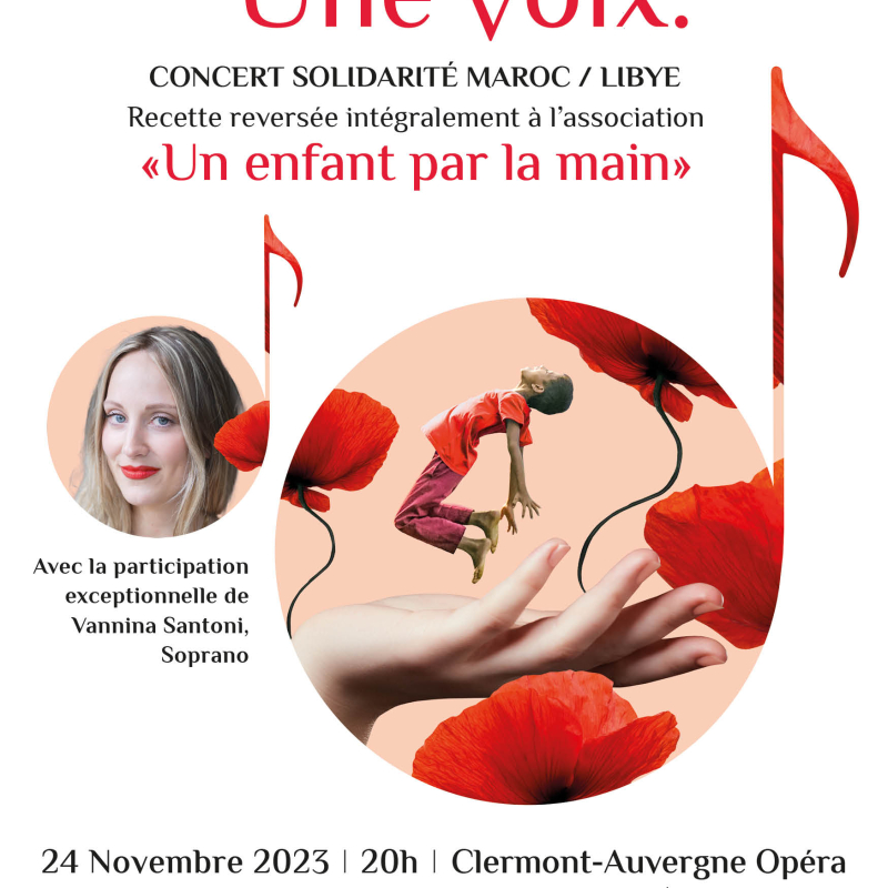 Concert solidaire Maroc / Libye - Un Monde, une Voix | Clermont Auvergne Opéra