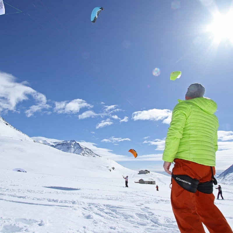 Snowkite avec Ecole de ski 