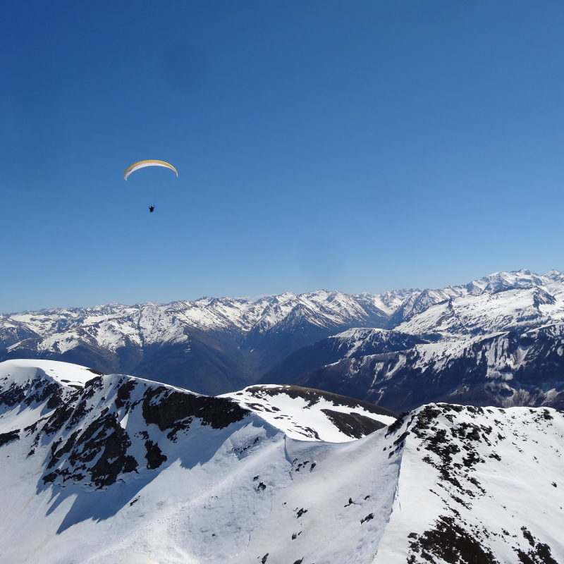 Paragliding, Baptème bi-place Hiver