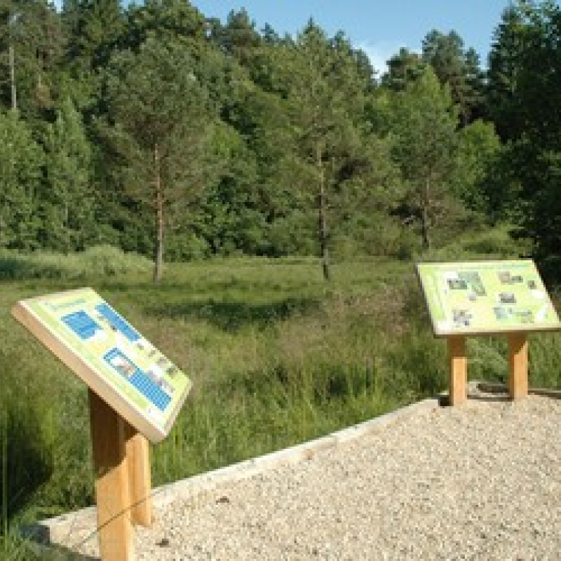 Panneaux d'interprétation au Marais de Napt