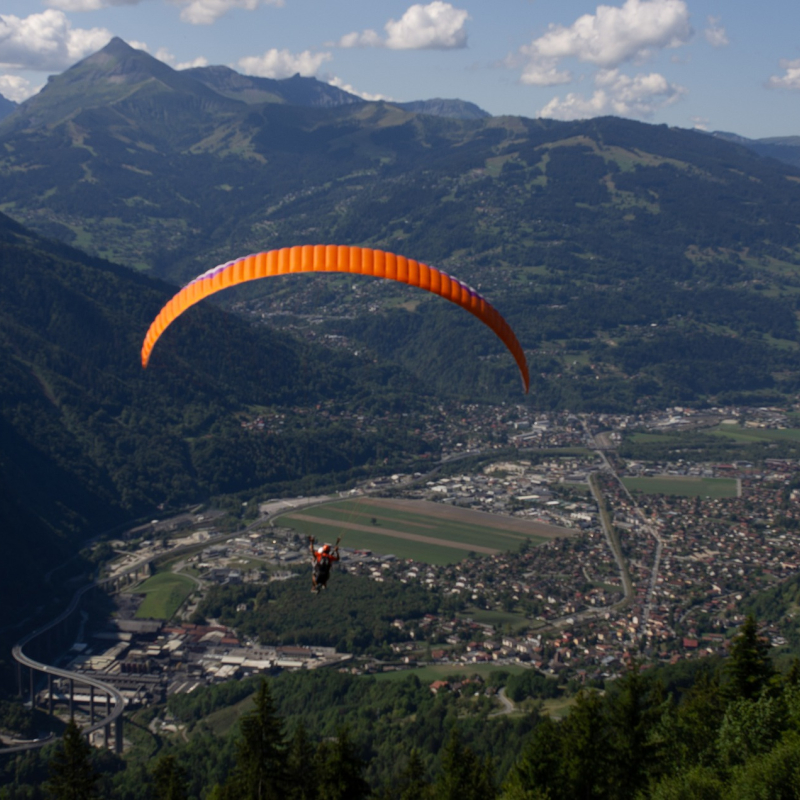 Tandem flights in the Mont Blanc region