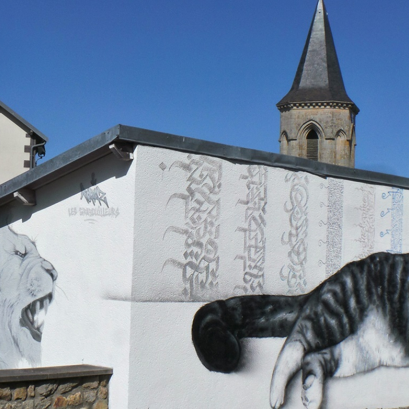 Gouttières Cat Street Art