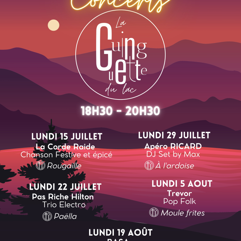 La Corde Raide - Repas Concert - La Guinguette du lac