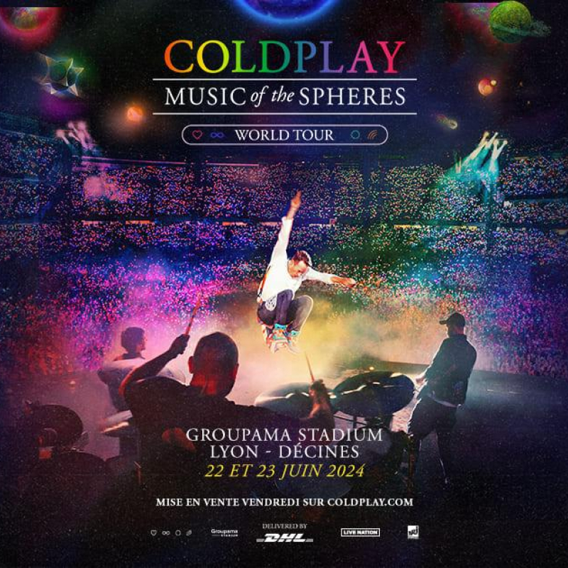 Coldplay en concert à Lyon
