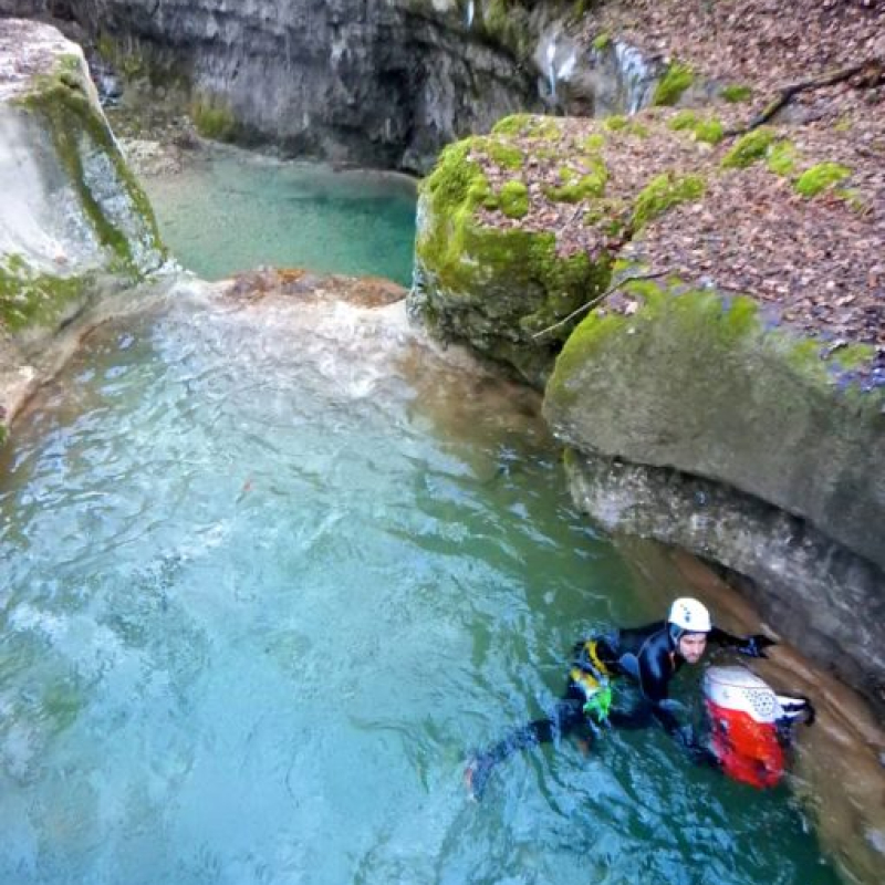 Ice Canyoning with Rock'n Jump Adventure