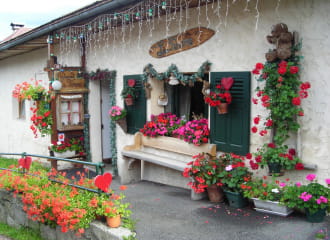 L'exterieur du restaurant La Ferme