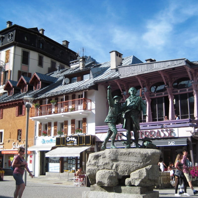 Paccard et Balmat à Chamonix