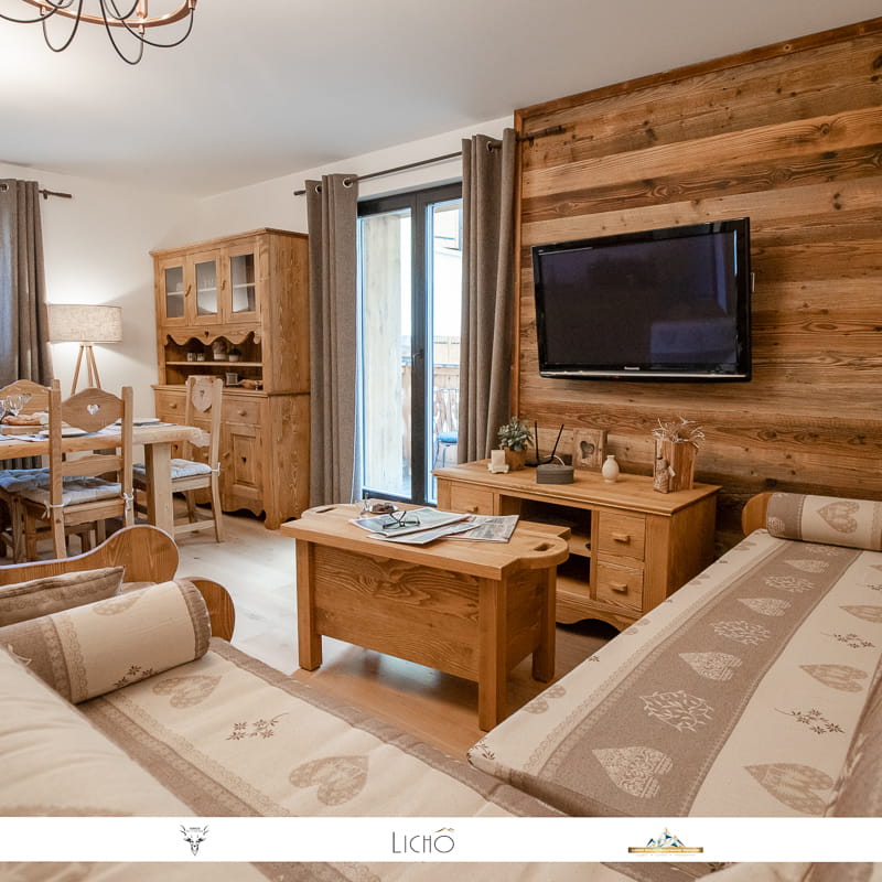 Magnifique appartement moderne et cosy style chalet, au coeur de la station d'Aussois.