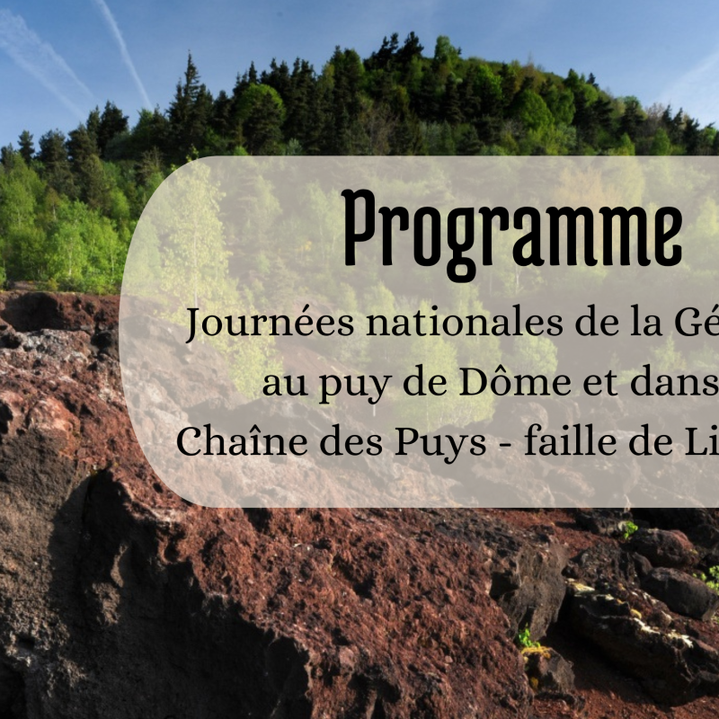 Programme journées nationales de la Géologie
