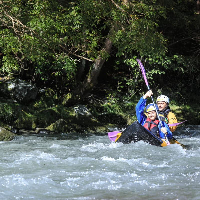 Activité Kayak Raft découverte sur l'Isère