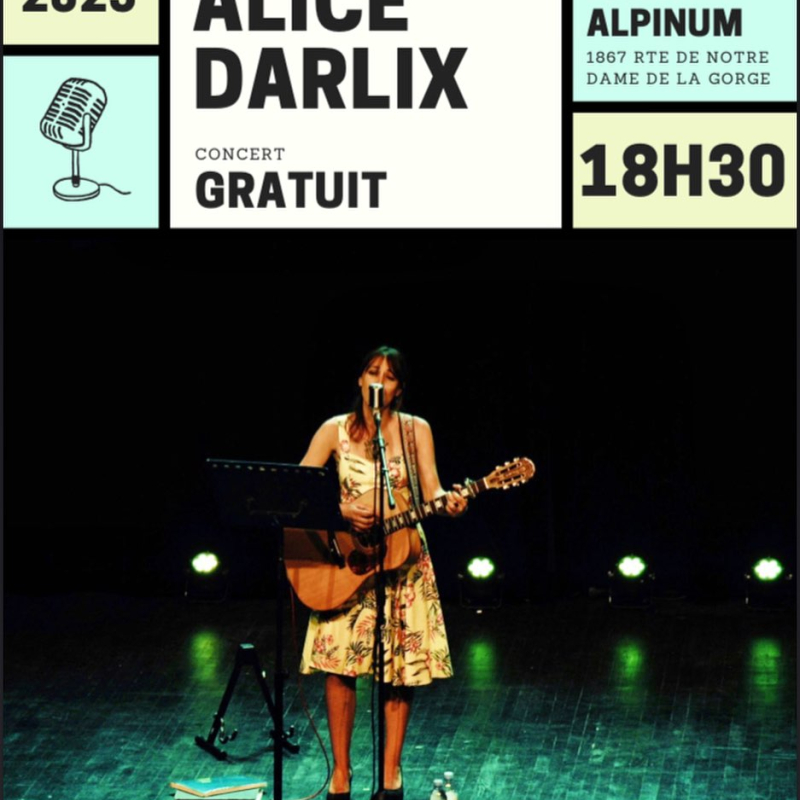Concert Alice Darlix au domaine nordique