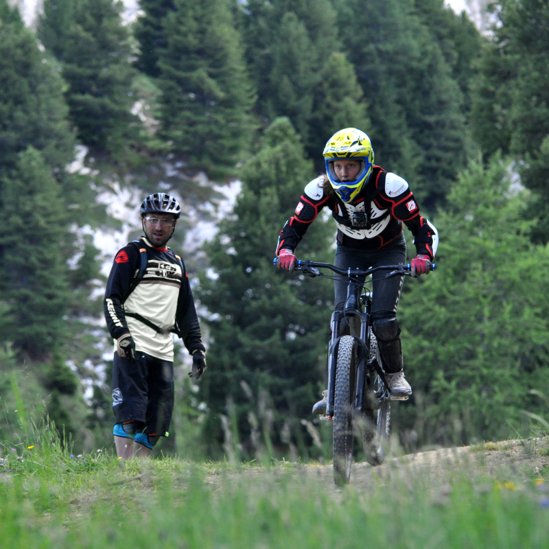 Sortie entre amis sur le bike park