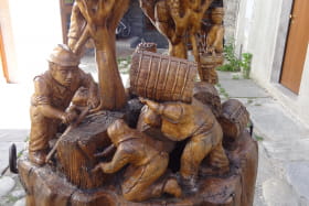 Aoste sculptures bois