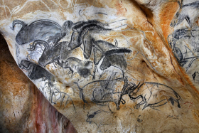 Le panneau des chevaux de la grotte Chauvet