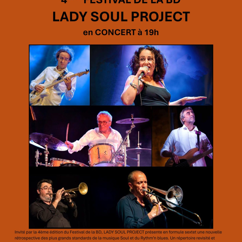 Concert :Festival de la BD : Lady Soul Project