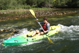 L'esquimaude, Canoë-kayak sur la rivière d'Ain