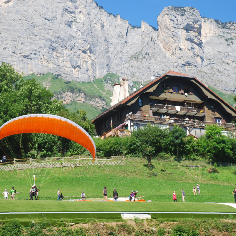 Décollage Nord: parapentes