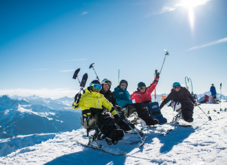 Oxygene's Adaptive skiing lessons