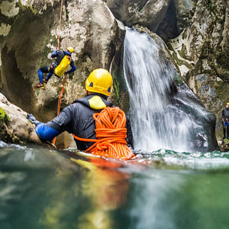 Canyoning in the Eaux Rousses river