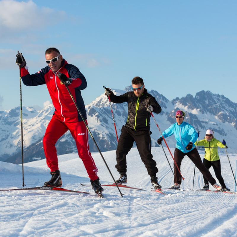 Ski de fond avec l'ESF