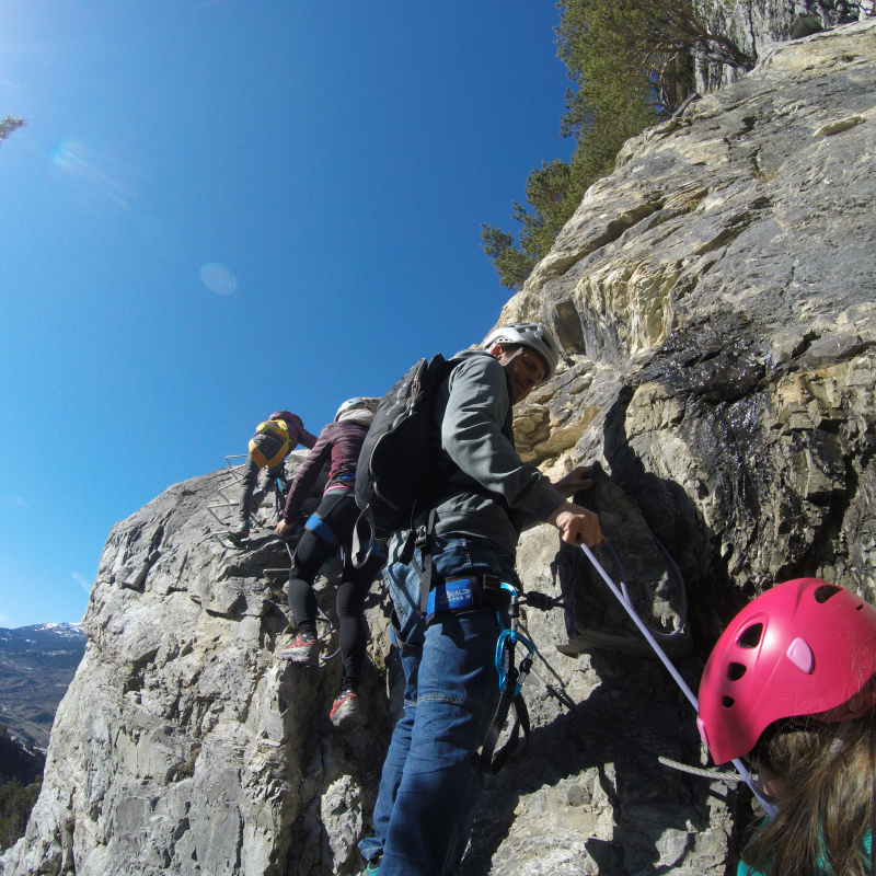 Via ferrata with Upguides