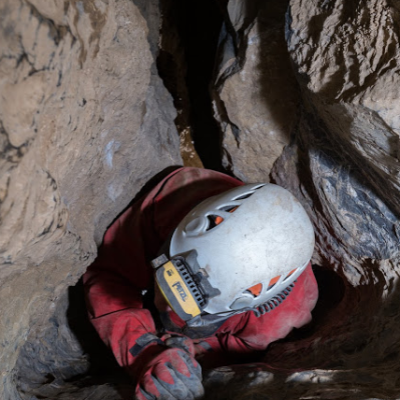 Caving adventure outing