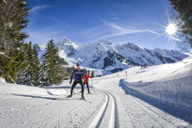 Une vue de rêve en ski de fond