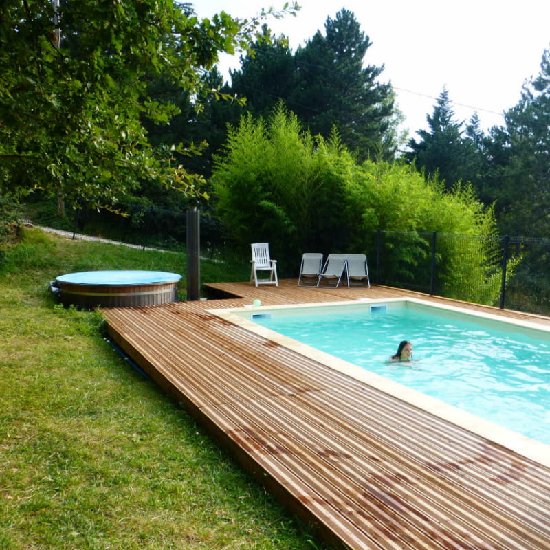 piscine chauffée 1.50m profondeur