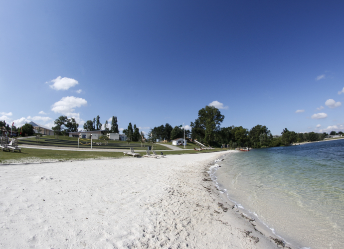 Plage de sable fin de L'atol'