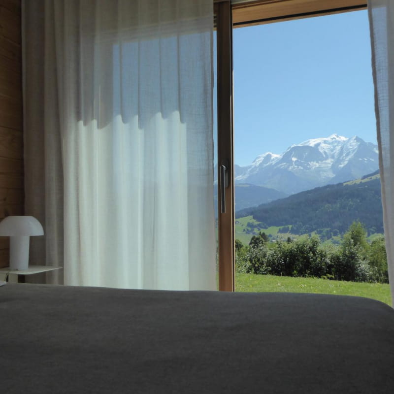 Vue Mont-Blanc depuis la chambre