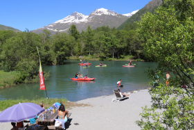 Activités aqualudique dela Maison des Guides aux lacs de Bessans