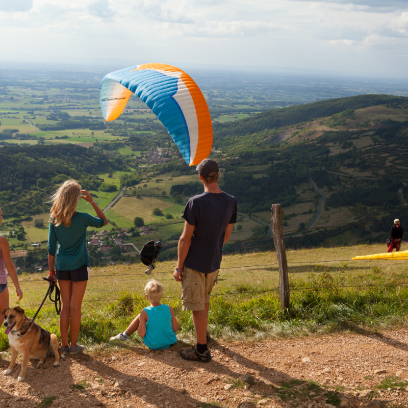 Paragliding site of Mont-Myon