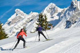 Une vue de rêve en ski de fond