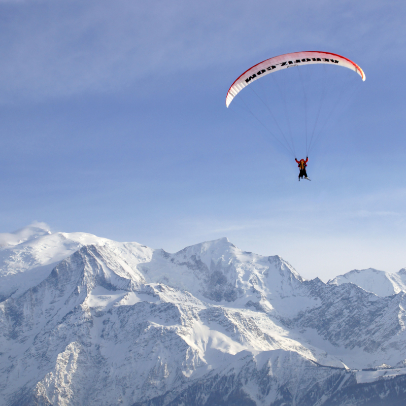 Parapente bi-place chaine du Mont-Blanc