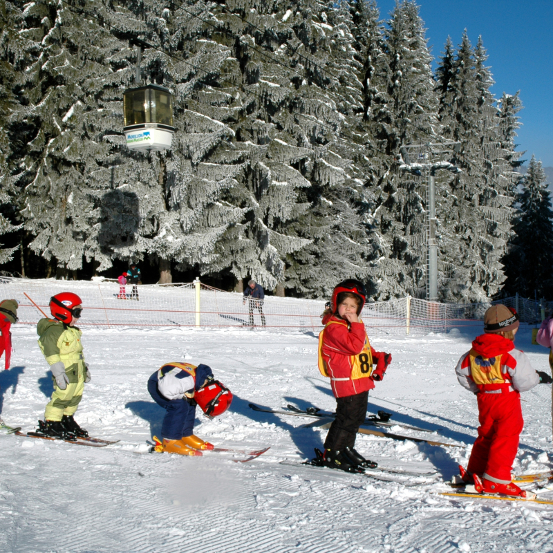 Cours de ski débutant au Jardin d'enfants