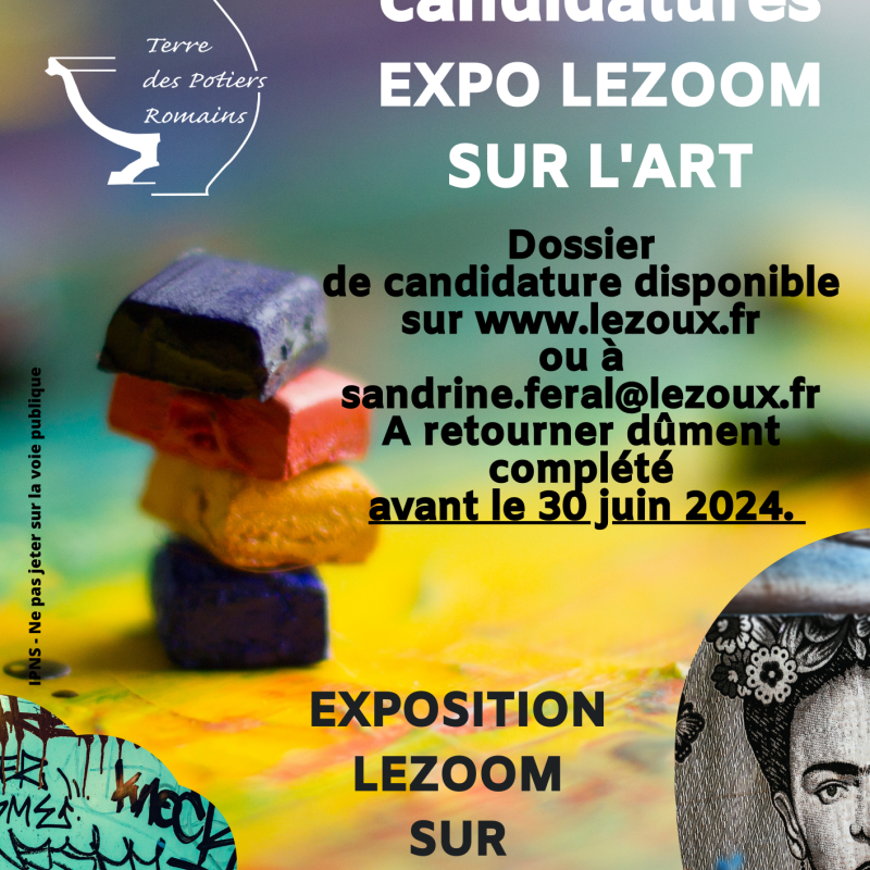 Appel à candidatures - Exposition Lezoom sur l'art