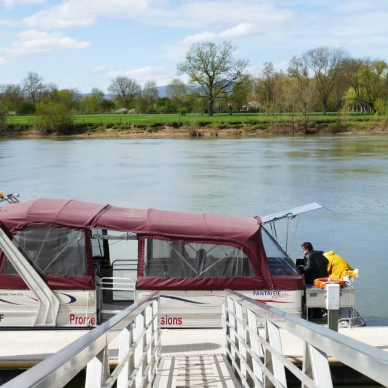 Balade en bateau sur la Saône