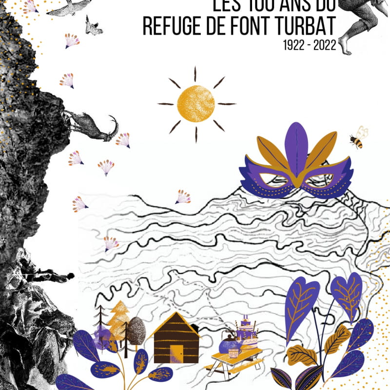 Affiche du centenaire du refuge de Font Turbat