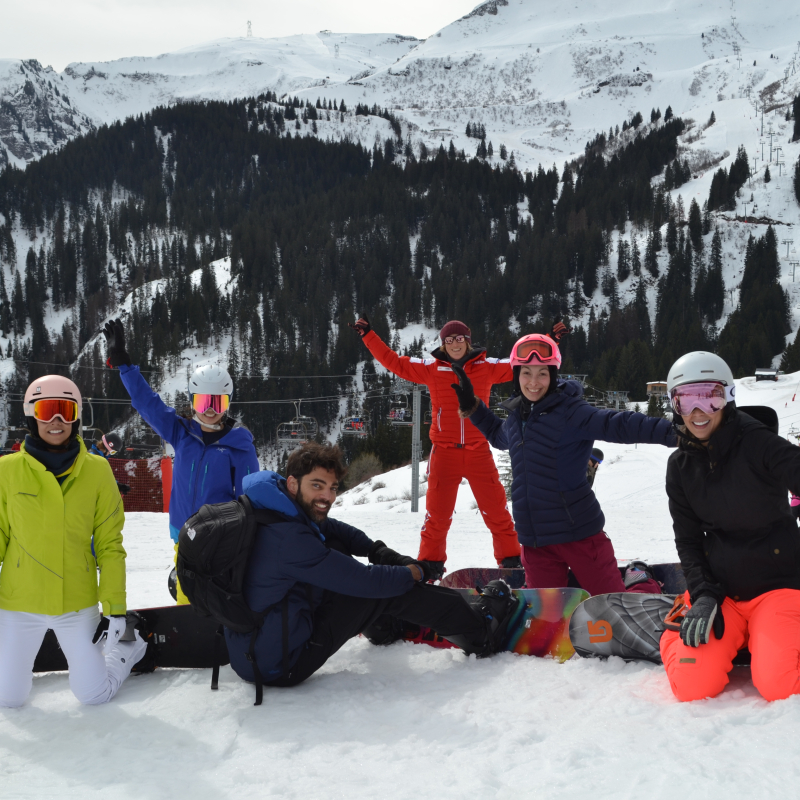 Cours collectifs snowboard ados