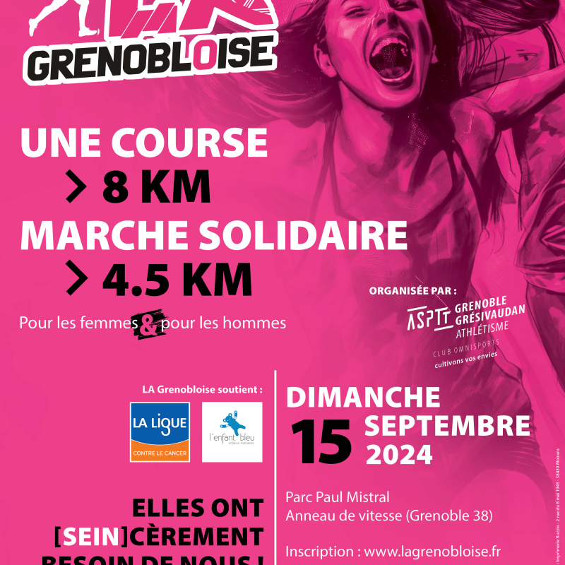 LA Grenobloise 2024 course solidaire en Auvergne-Rhone-Alpes