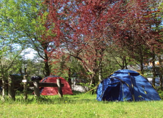 Les tentes au camping