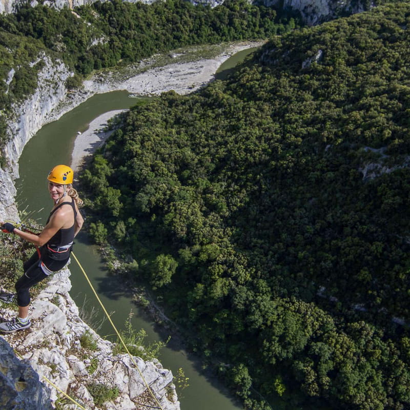 Frissonner sur le plus haut rappel d'Ardèche