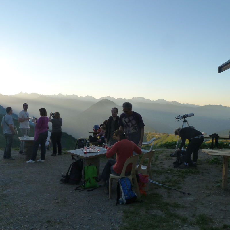 La terrasse du chalet d'Alpage